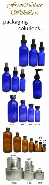 FromNatureWithLove.com offers packaging solutions that both protect and beautify your hand made products. Our line of packaging supplies includes cobalt, flint and amber glass bottles, plastic lip balm and cream jars, deodorant containers, salt tubes, salt jars, lip balm tubes, tins, brushed aluminum bottles, HDPE bottles, PET bottles and packaging, apothecary jars, powder sifters, baskets and crates.